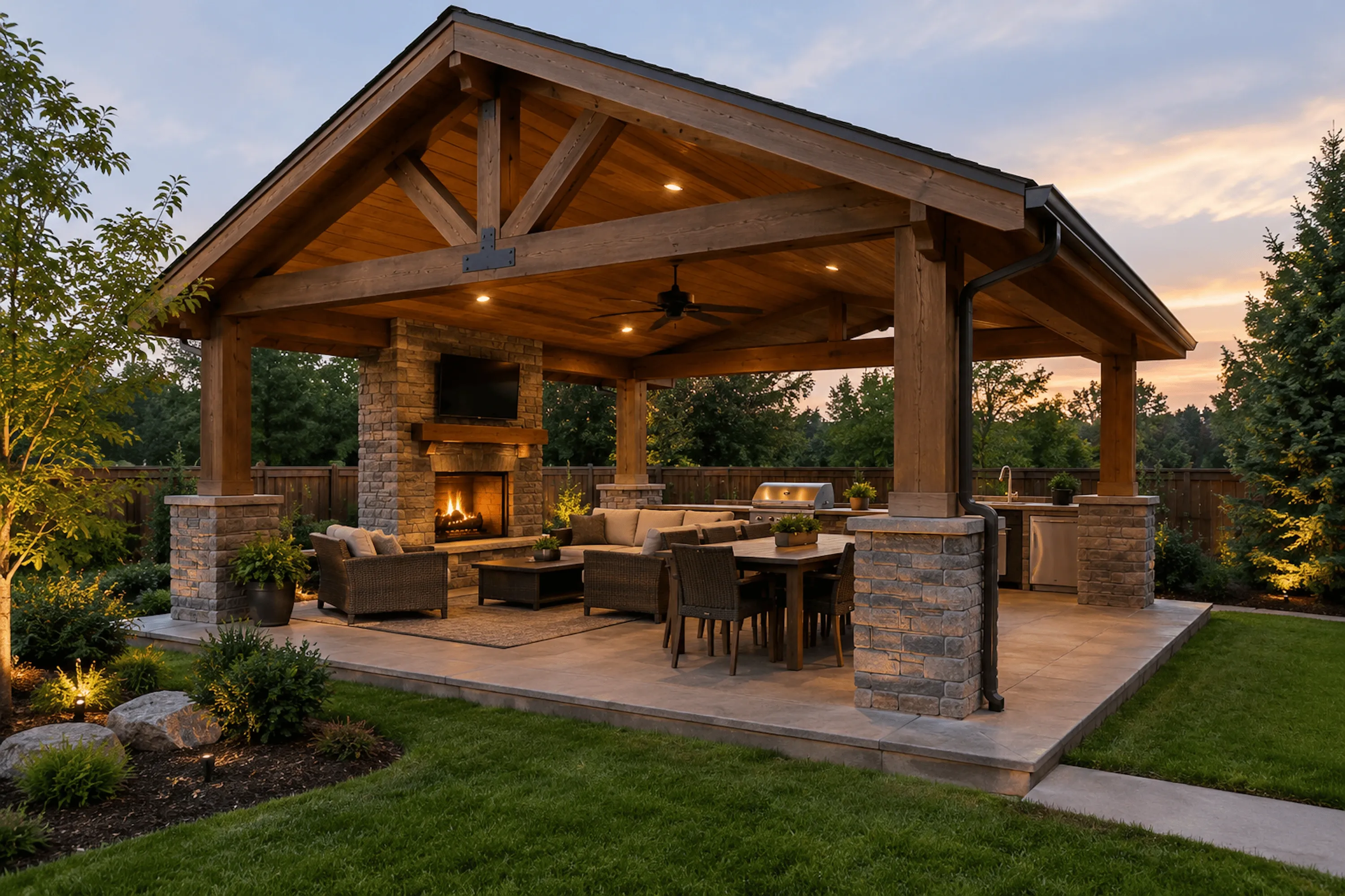 Remodeled pavilion